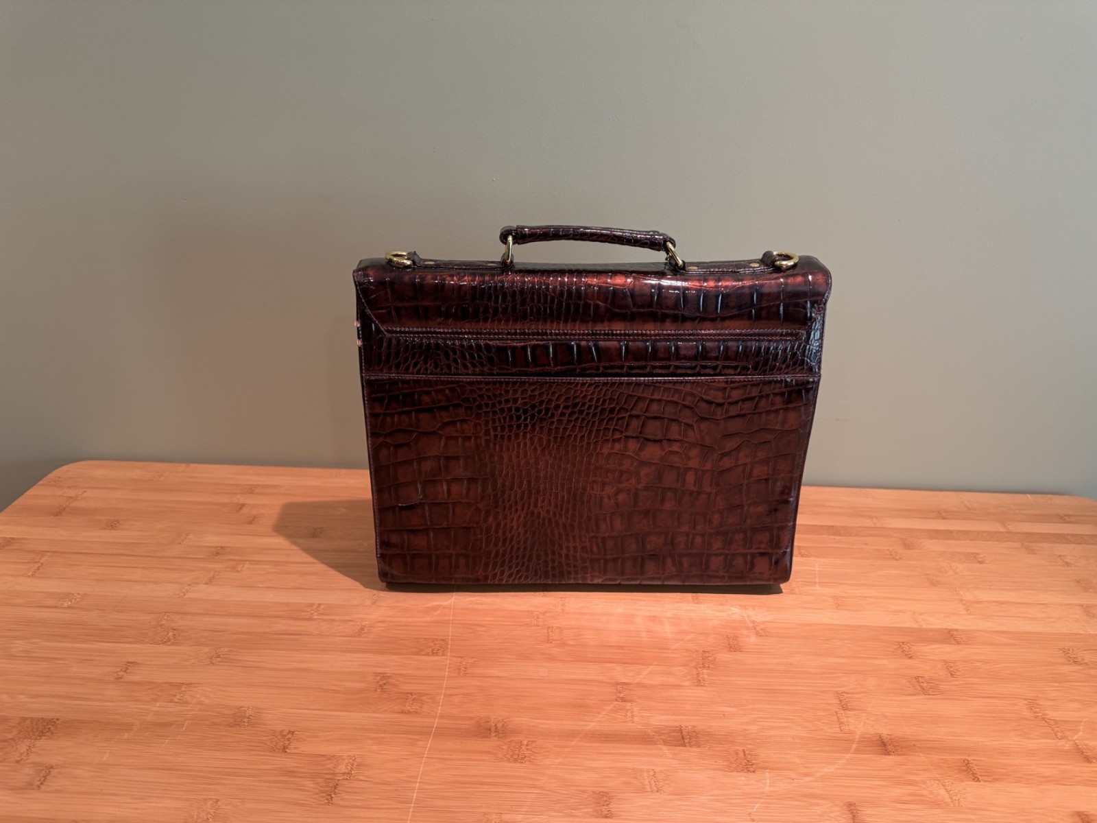 Vegan Leather Briefcase