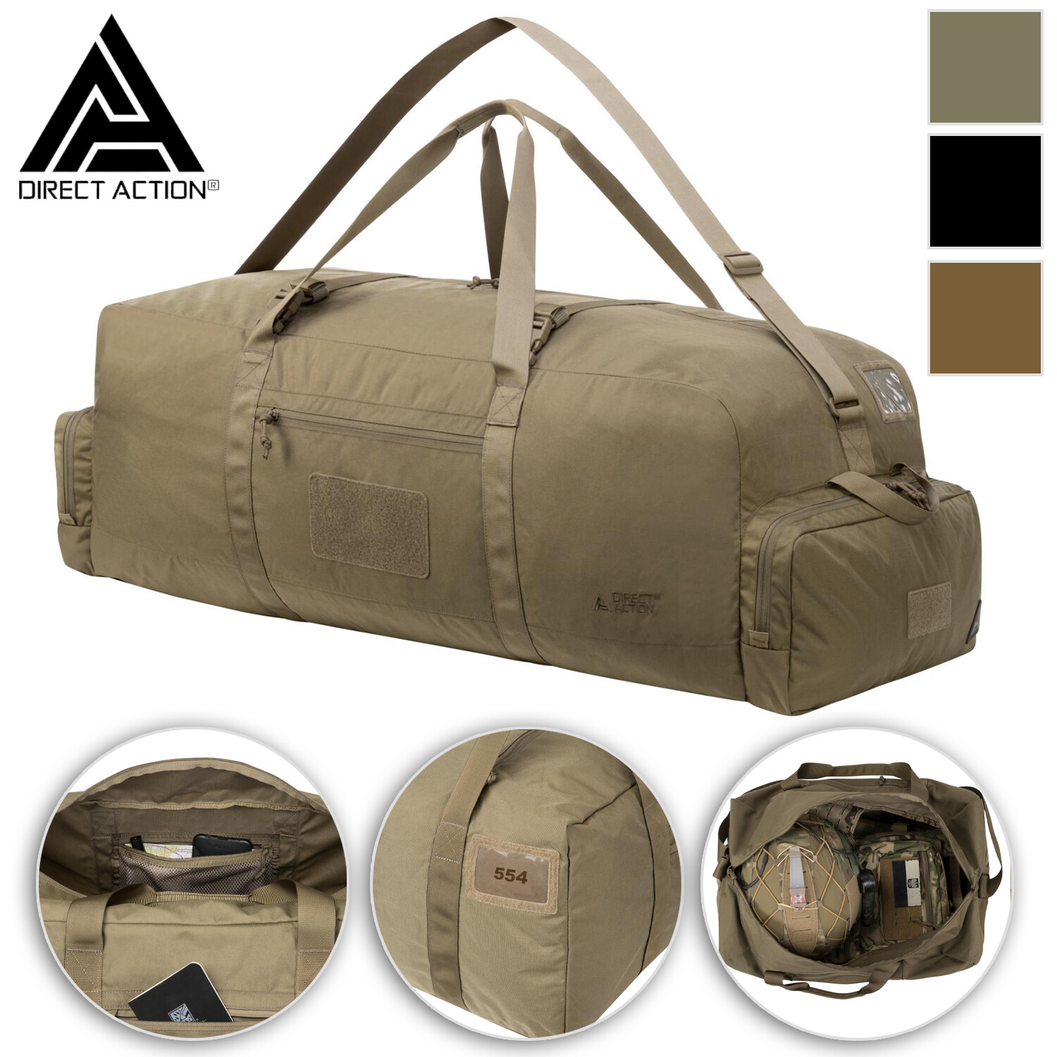 Deployment Bag Direct Action Flight Travel Duffle Improved Military Large 150 L
