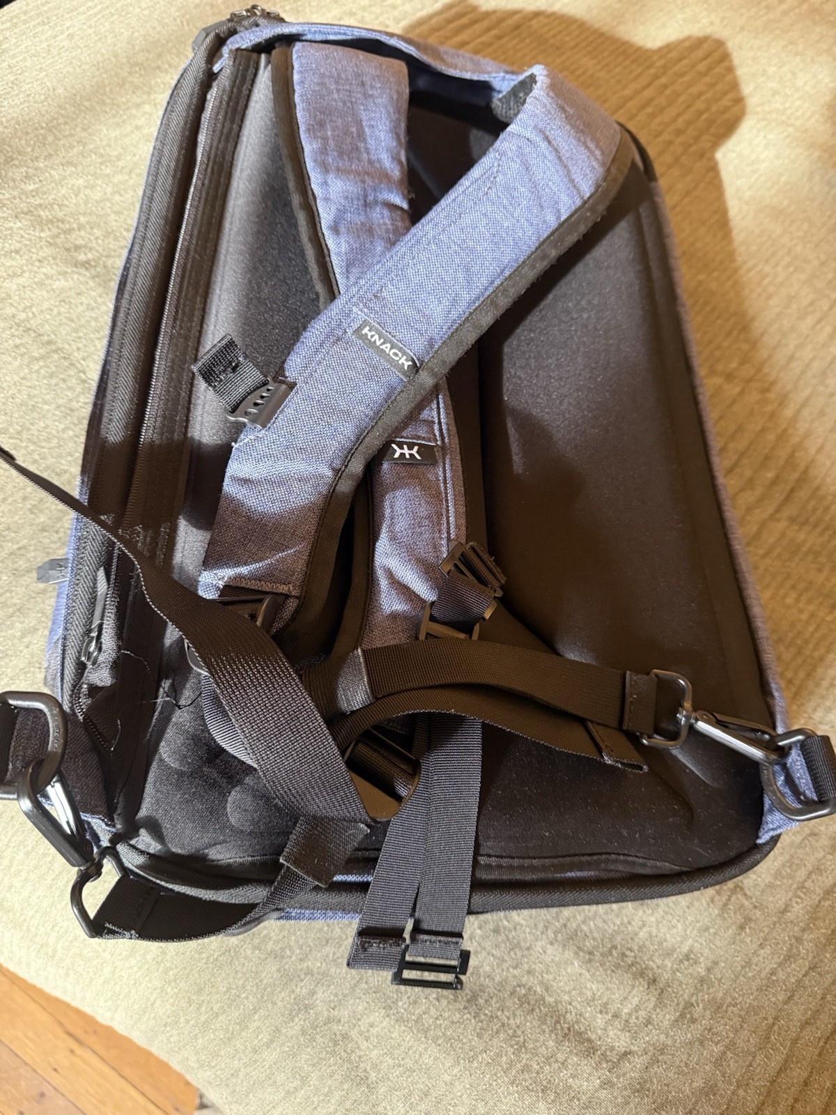 Knack Series 1 Medium Expandable Backpack Blue/Gray – Wharton UPenn – Very Rare
