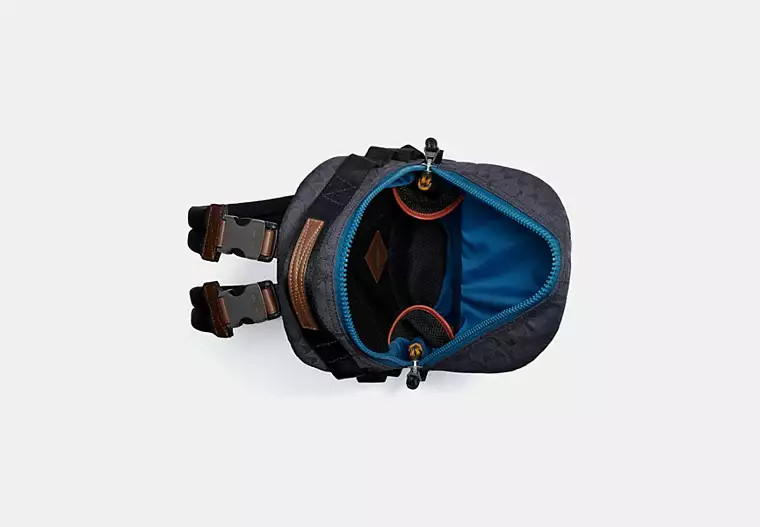 COACH Reversible Pacer Backpack In Signature Cordura Fabric With Coach Patch