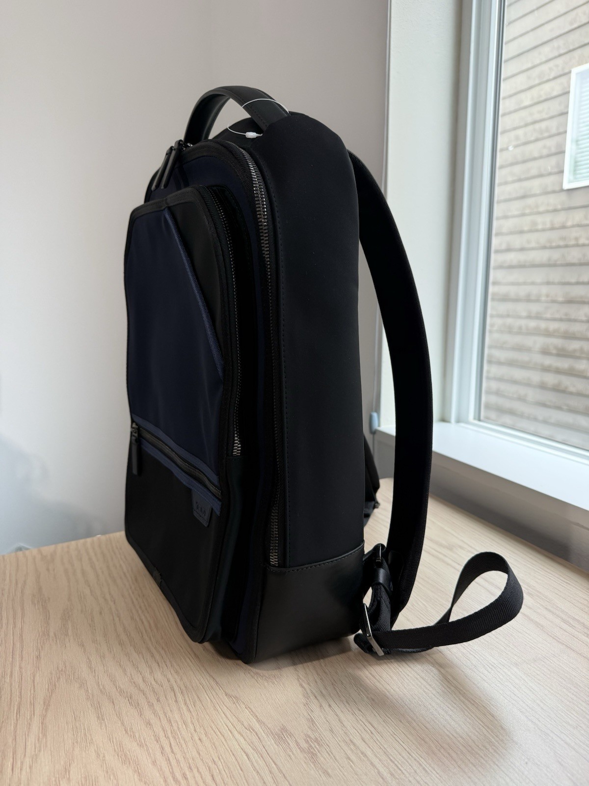 TUMI Harrison Bradner Backpack Travel Business Bag – Black And Blue