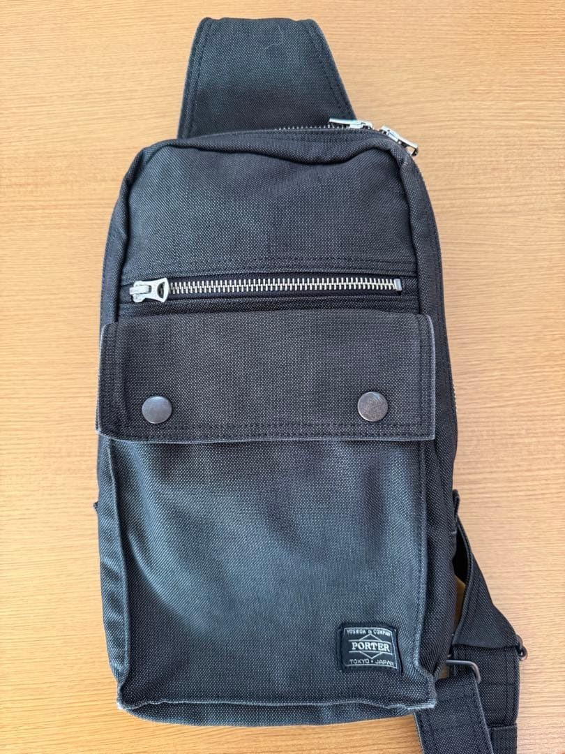 PORTER YOSHIDA SMOKY One Shoulder Sling Bag Body Bag Black Japan Authentic