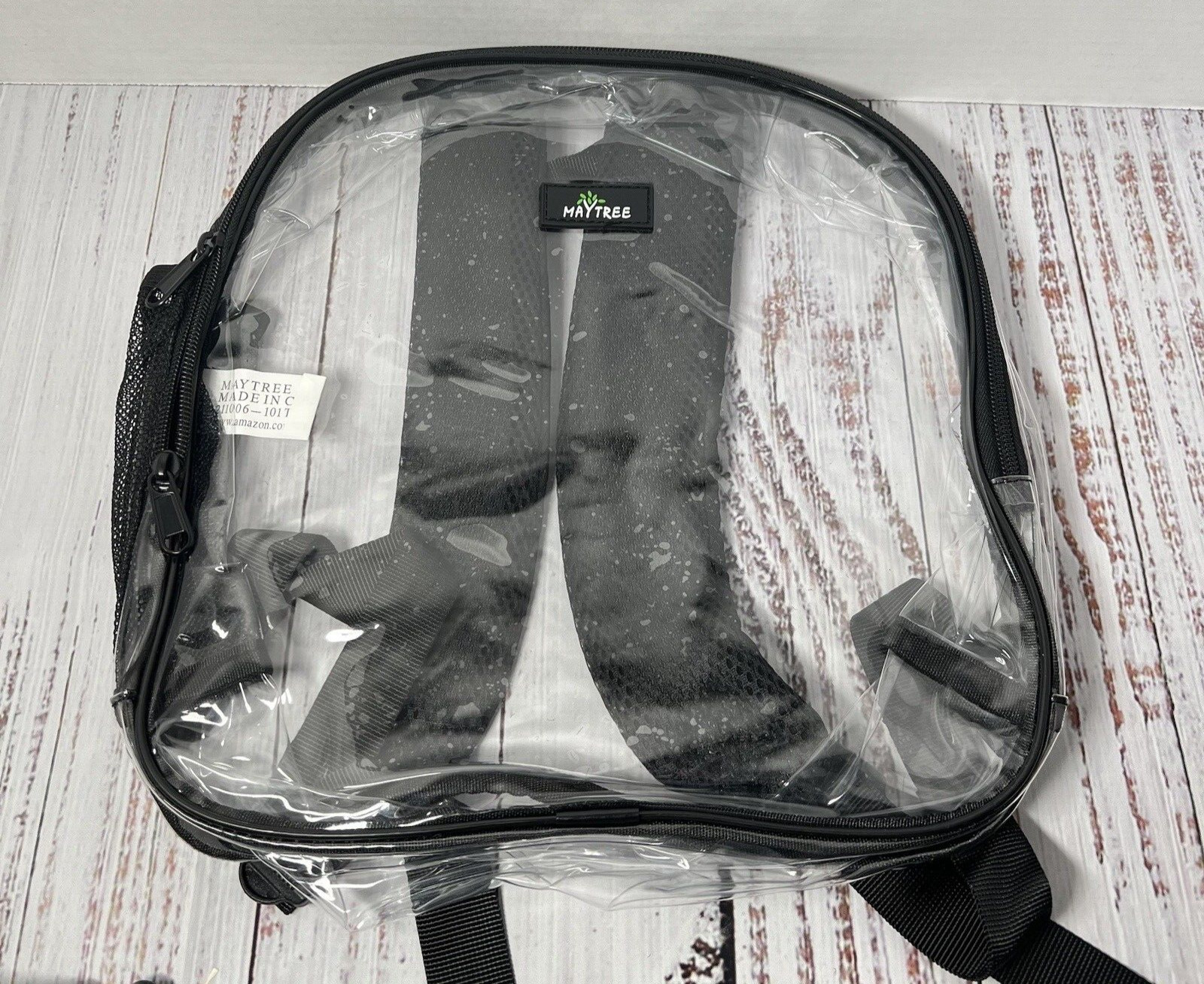 Clear Backpack Stadium Approved, Heavy Duty Clear Mini Backpack Padded Straps