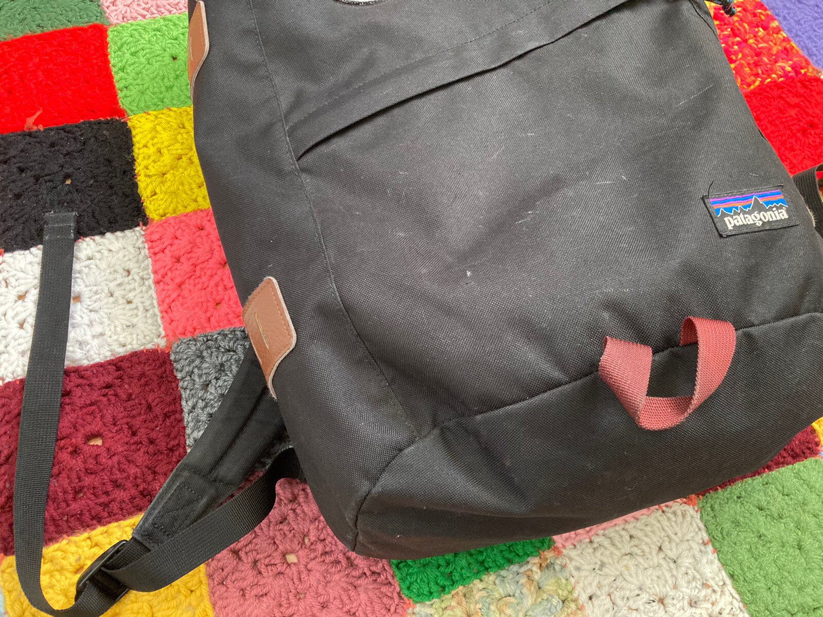 PATAGONIA Backpack Toromiro Pack Nylon Black Red Brown STY 48015 Bag RARE