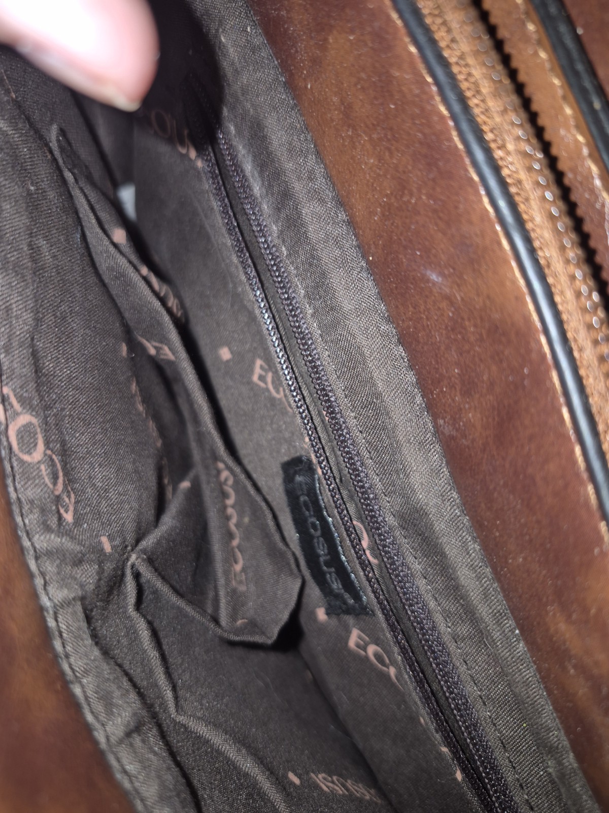 Ecosusi Brown Messenger Bag Top Handle Adjustable Crossbody Strap Pockets