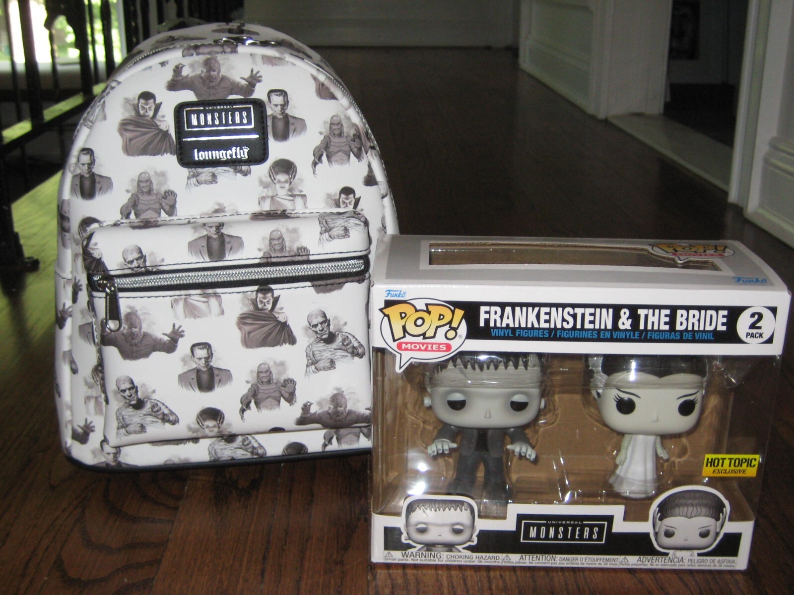 Loungefly Universal Monsters Icons Mini Backpack + Funko Pop Frankenstein 2 pack