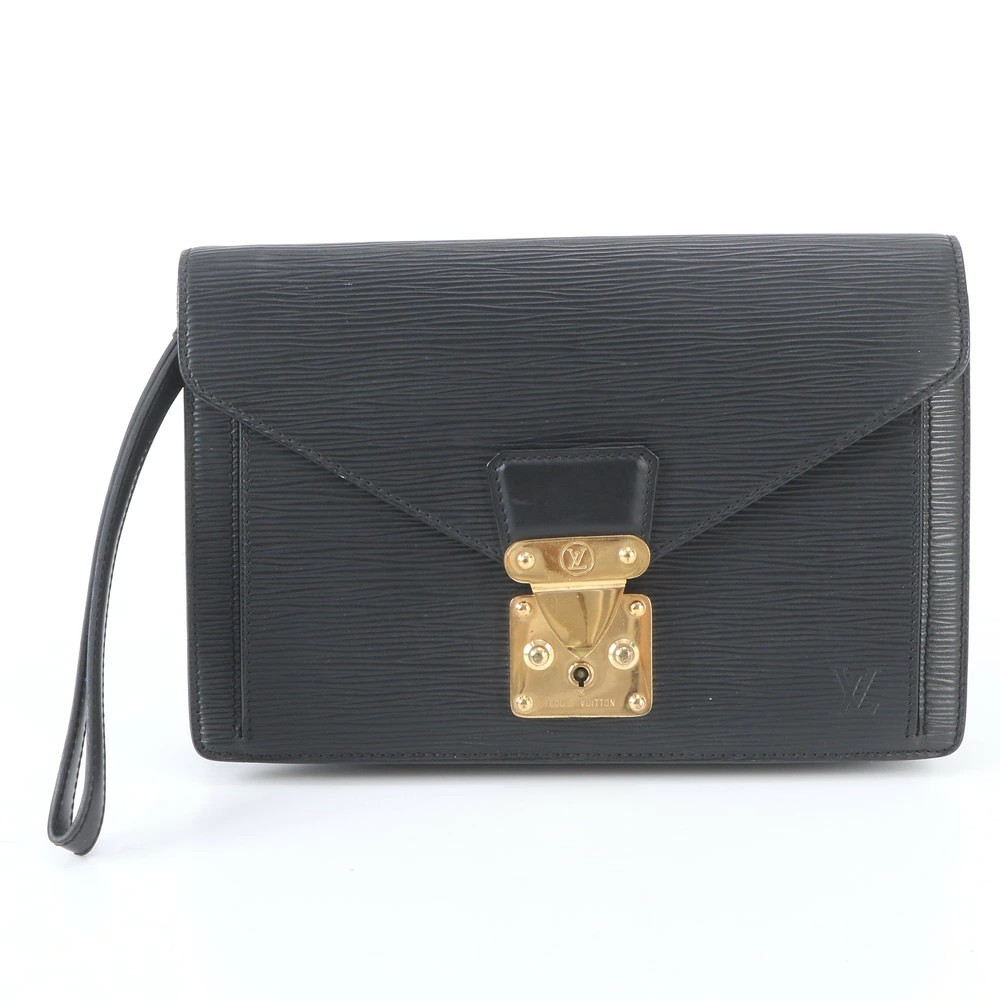 Louis Vuitton Epi Serie Dragonne Leather Bag Black 25cm x 18cm x 6cm
