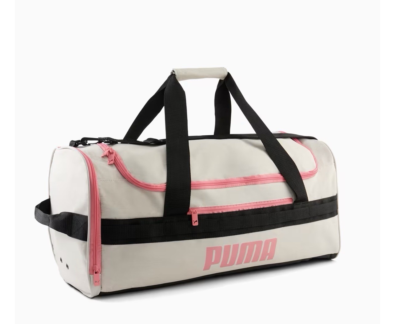 PUMA Evercat Demand Canvas Bag (White/Pink) – New of its kind – With shoe pocket