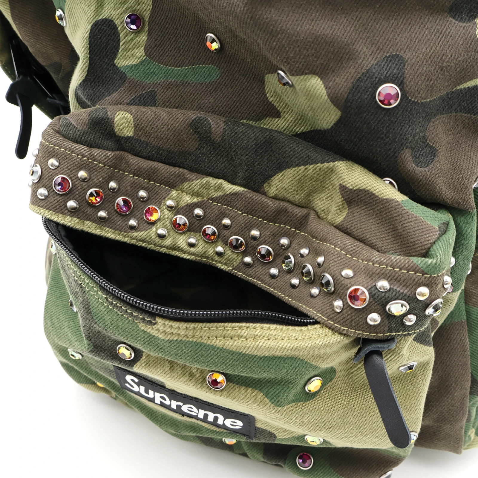 Supreme b.b. Simon Denim Backpack Woodland Camo