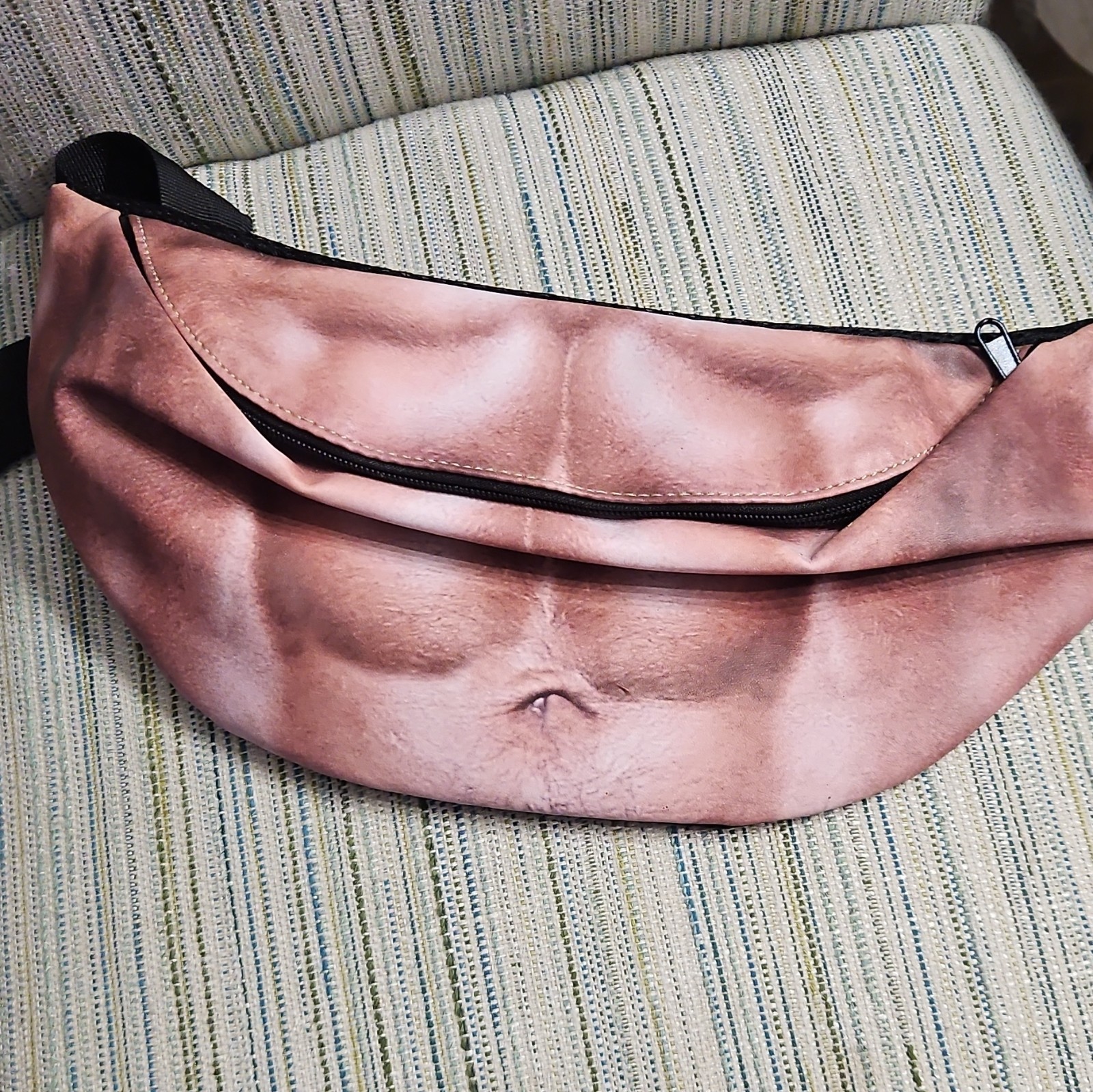 Dad Bag Waist Belt Bum Bags Flesh Color Hairy Beer Fat Belly Fanny Pack Pouch