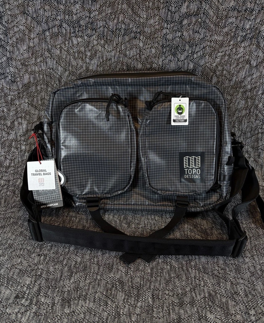 Topo Designs Apex Global Briefcase Travel Bag Backpack Black NWT