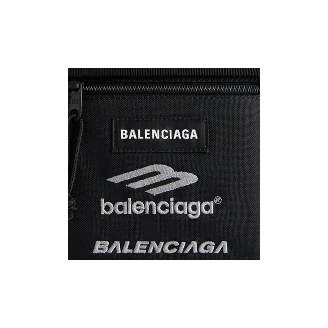 Balenciaga Explorer Logo Patch Clutch Men’s Black 6.3×1.4×7.9 in
