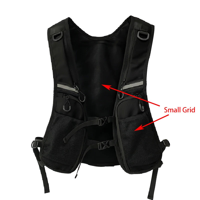 Reflective Design Chest Rig Bag for Men Hip-hop Streetwear Tactical Vest Backpac