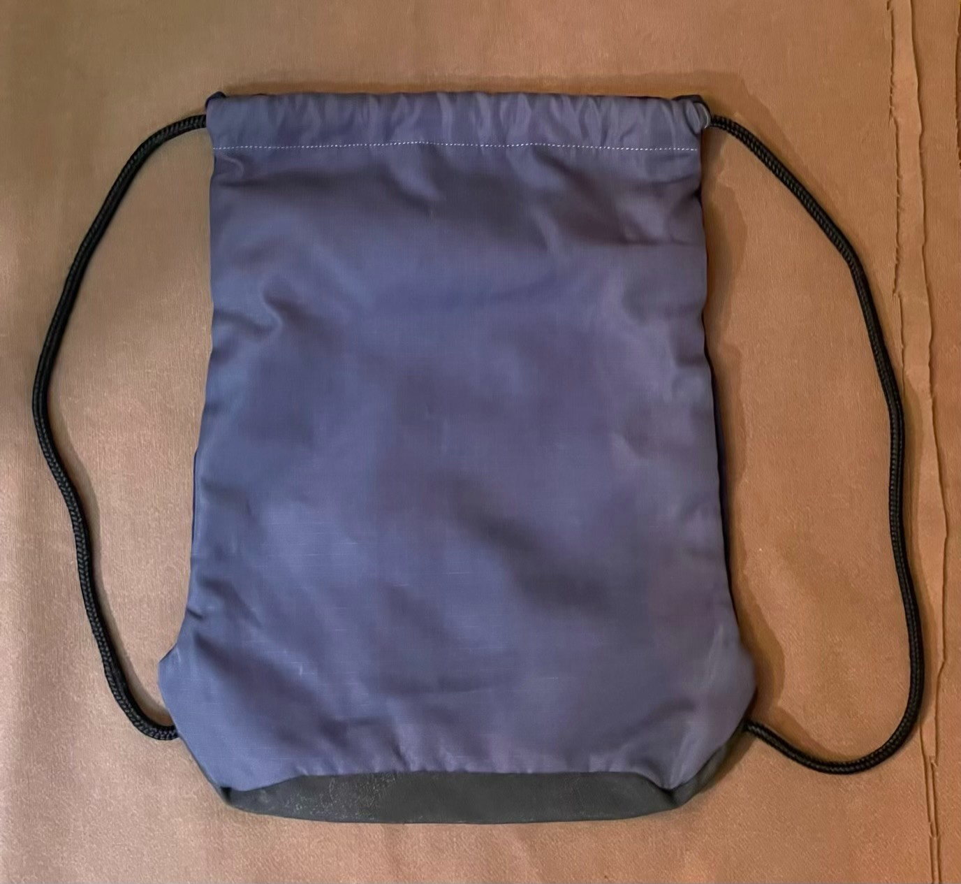 Nike Navy Blue Drawstring Backpack Black Mesh Cinch Sack Bag Gym Stadium Work