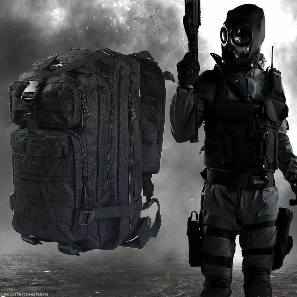 30L Military Tactical Backpack Rucksack Travel Bag for Camping Hiking Outdoor