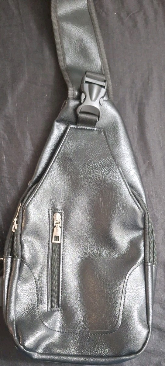 Seoky Rop, Mens Bag, Anti Theft Shoulder Bag, Charging Port, Black