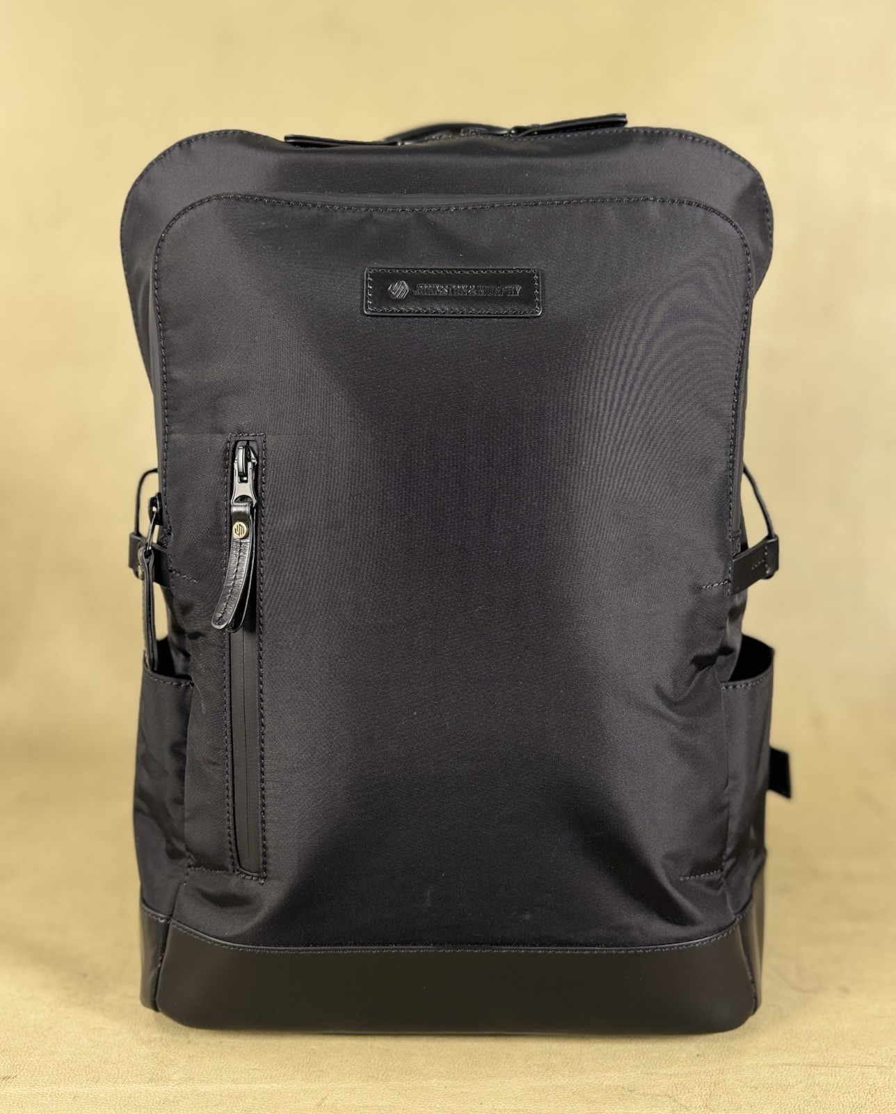 Johnston & Murphyy Hudson Waterproof 17” Laptop Backpack Black