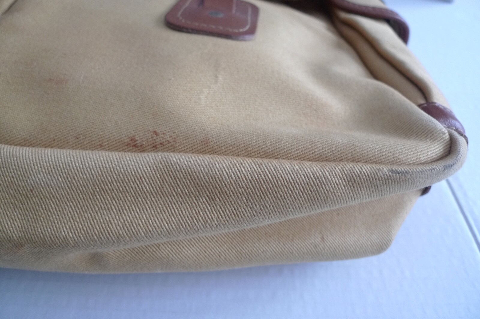 BARBOUR- B730 CHEVIOT COTTON CANVAS BAG -WITH LINER- MADE IN ENGLAND