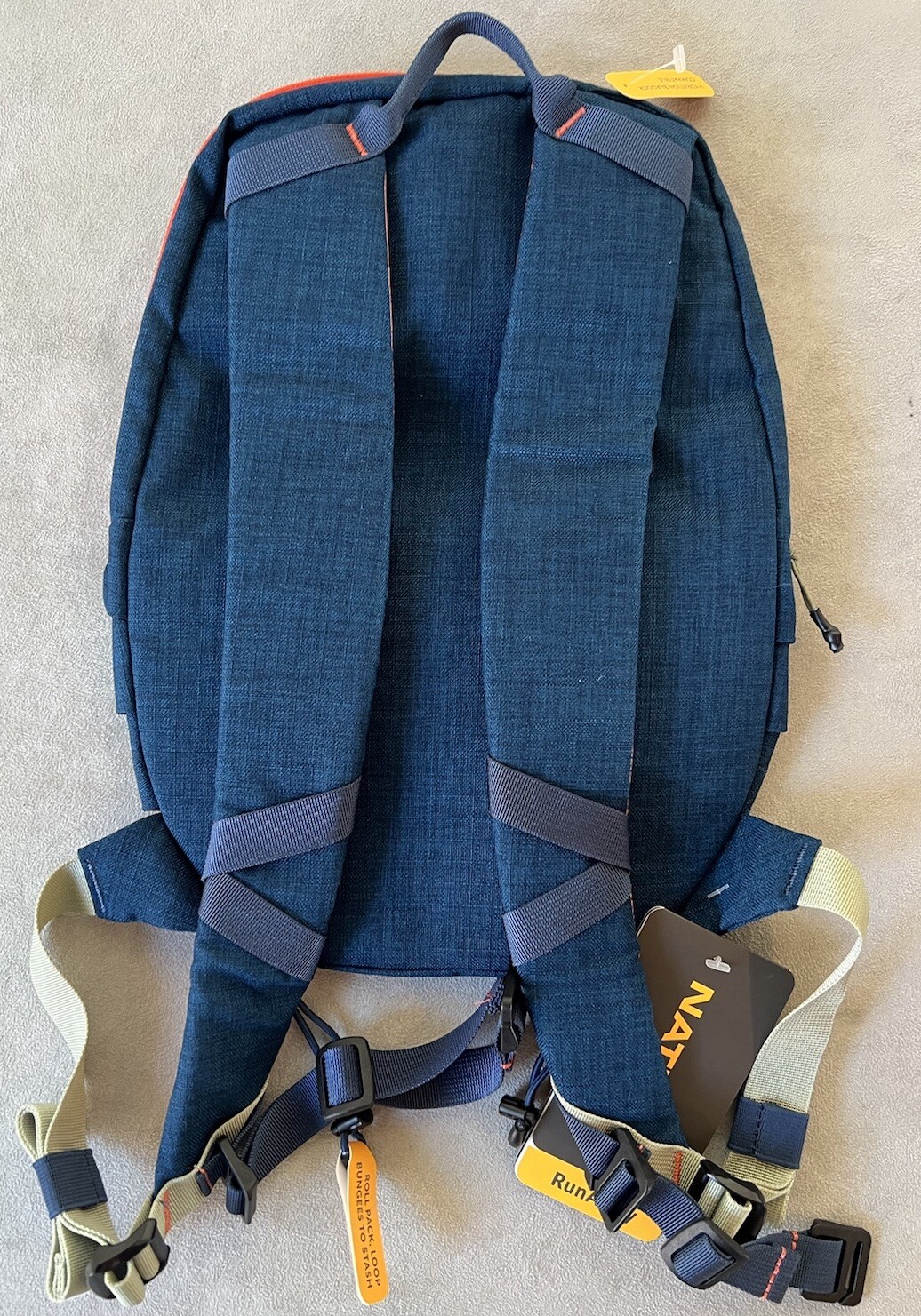 NATHAN RunAway Blue/Orange Packable Runners Backpack 7L NWT Hydration Compatible