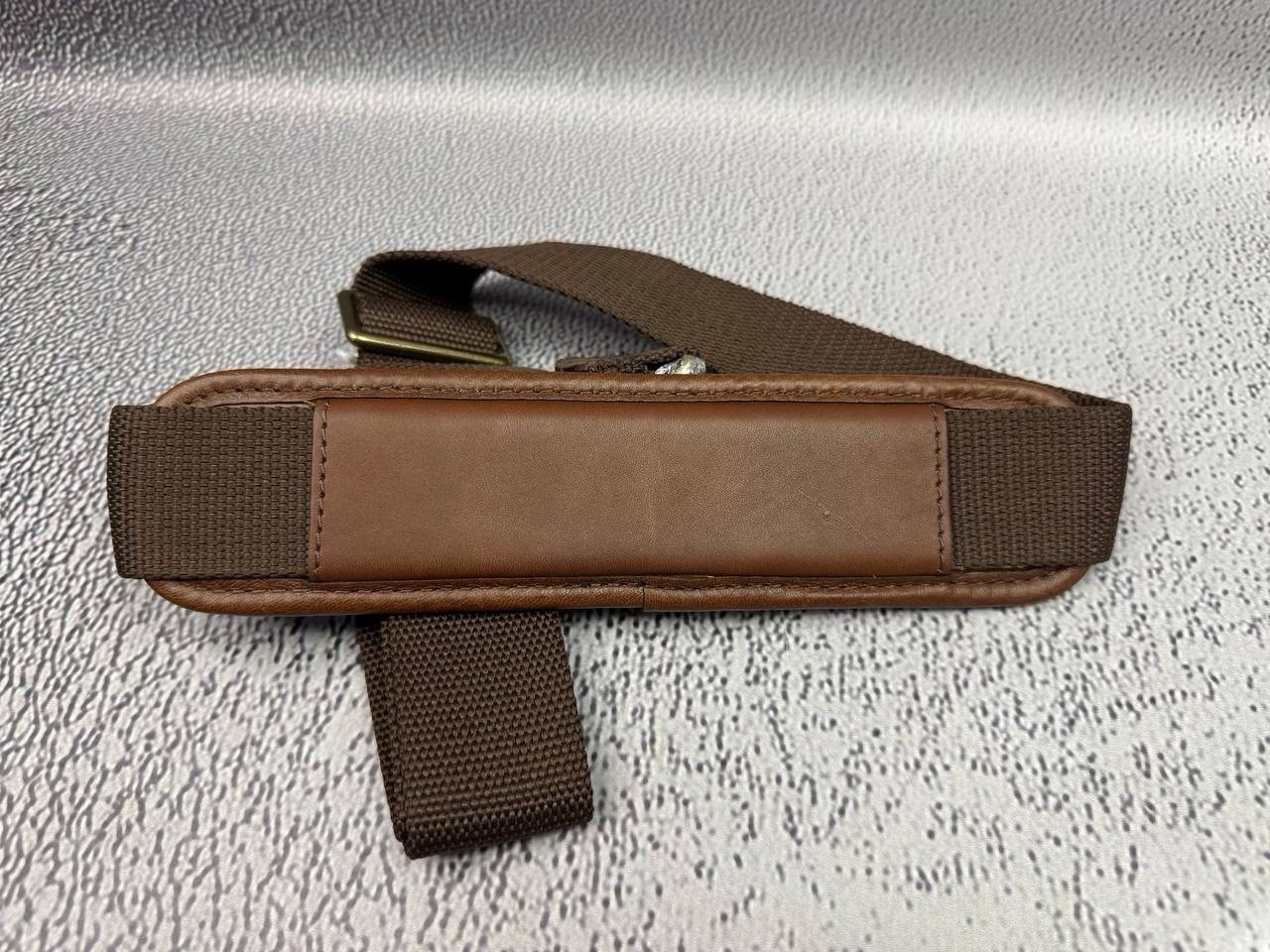 New Tecovas Duffle Brown Leather Strap Tan Canvas