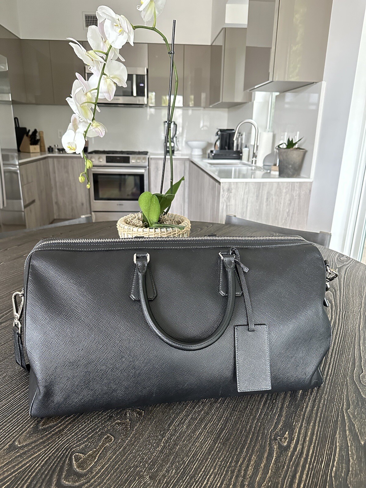 Prada Saffiano Leather Duffle Bag