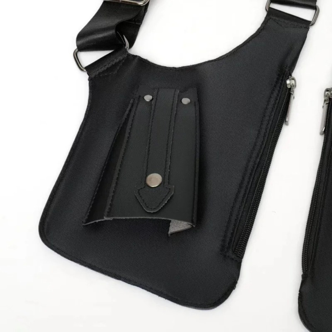 Adjustable Anti-Theft Underarm Shoulder Bag PU Leather Wallet Holster Bag