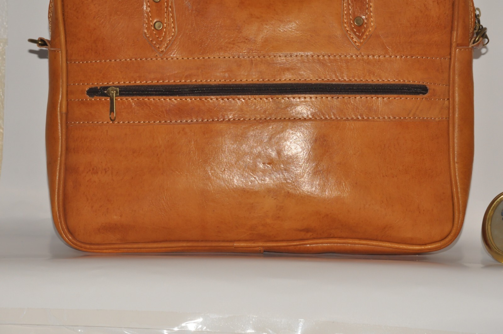 Leather document holder, Leather briefcase,Laptop briefcase,moroccan leather bag