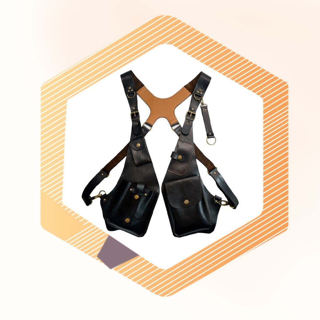 Mens Adjustable Anti-Theft Underarm Shoulder Bag PU Leather Wallet Holster Bag