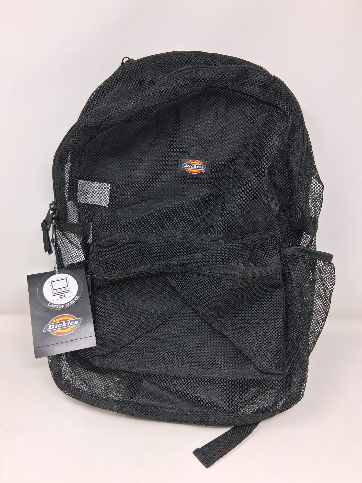 NEW Dickies Mesh Backpack Unisex OS Black Excellent Security Stadium Utility Bag