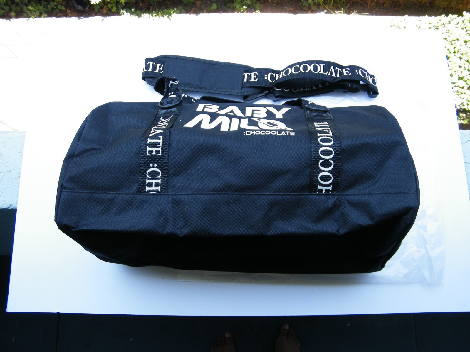 A Bathing Ape Baby Milo Chocolate Small Duffel Bag Black BAPE Shoulder