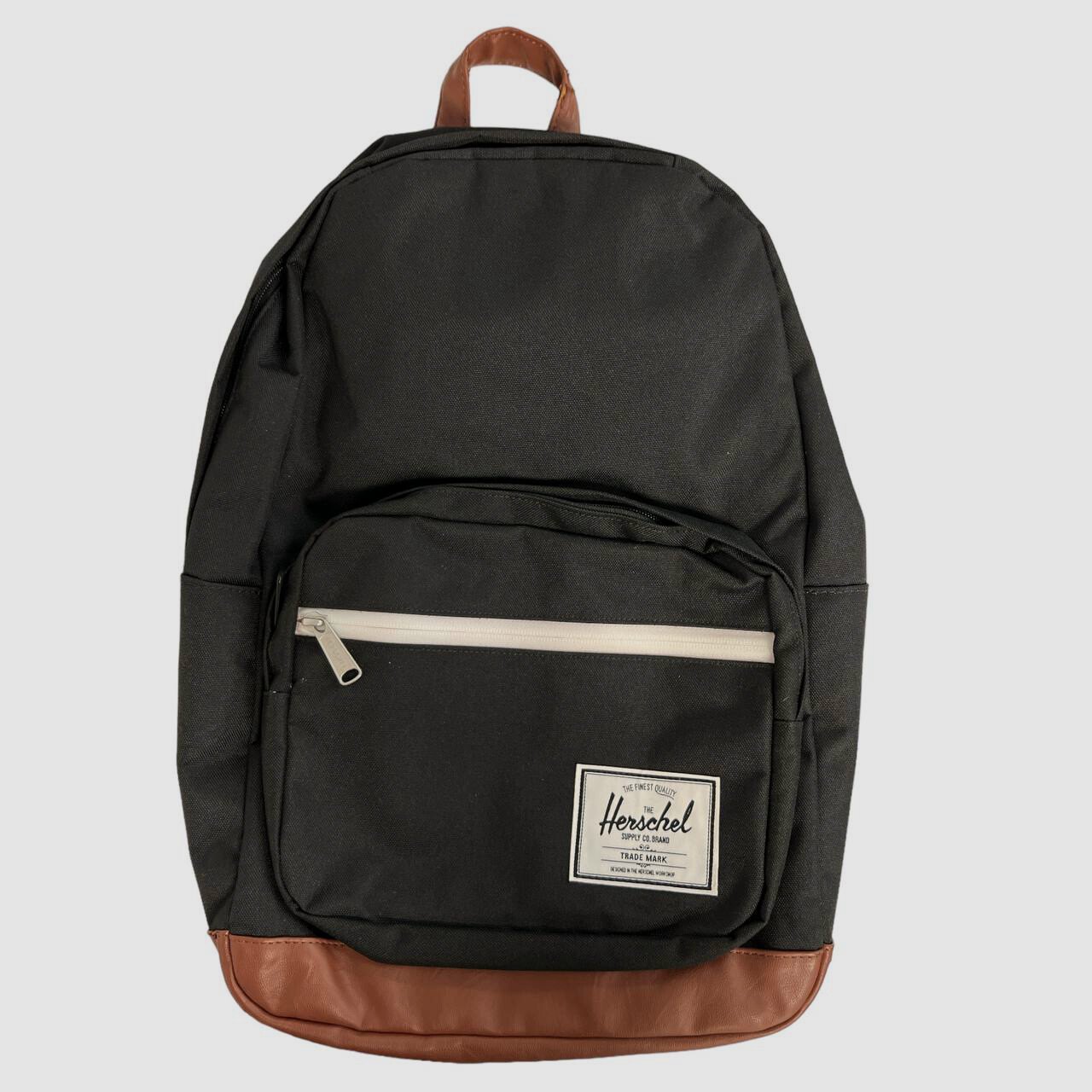 $92 Herschel Men’s Black Brown Pop Quiz Travel Laptop Bookbag Backpack Bag