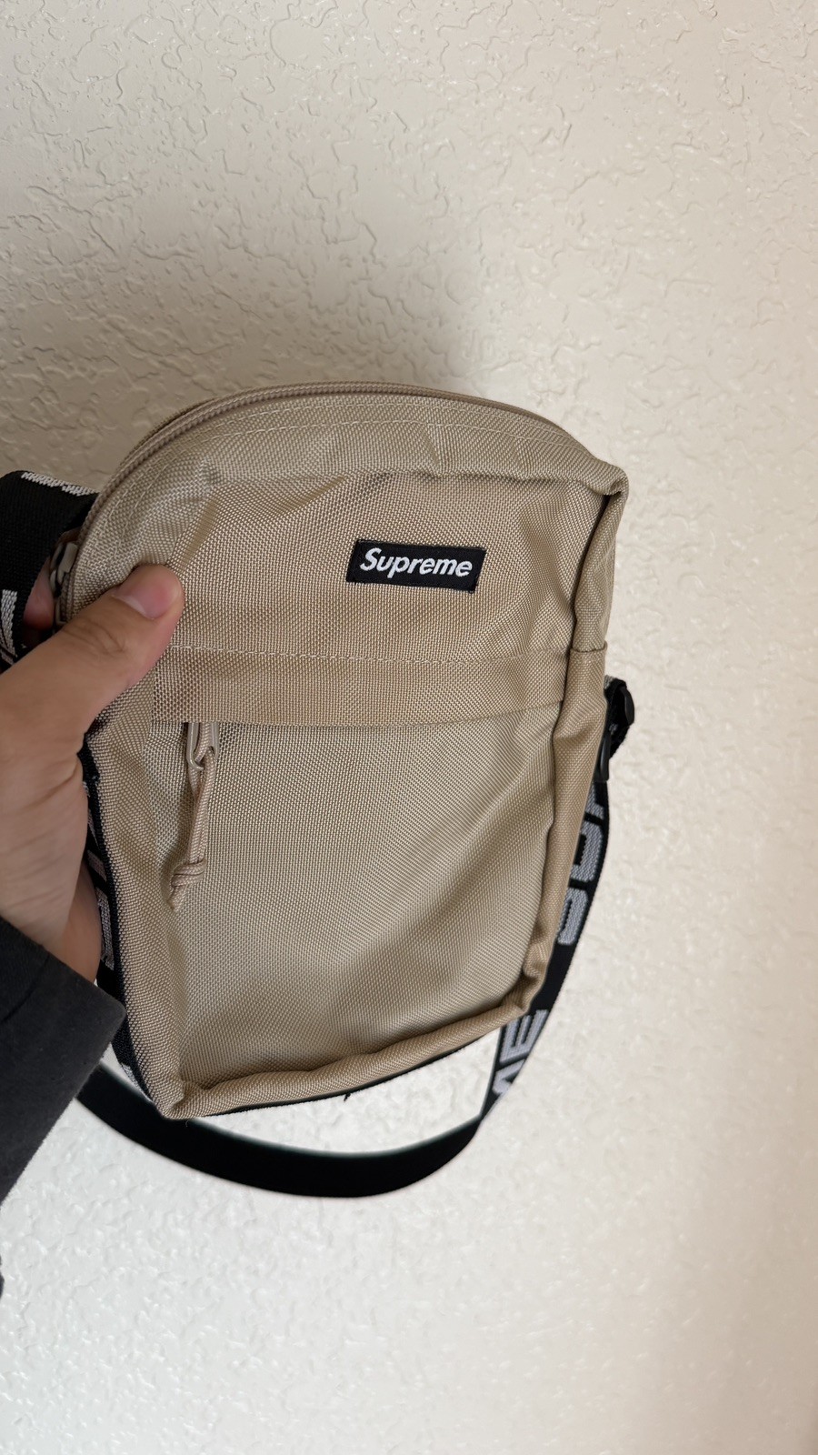 Supreme SS18 Shoulder Bag Tan Authentic Cordura