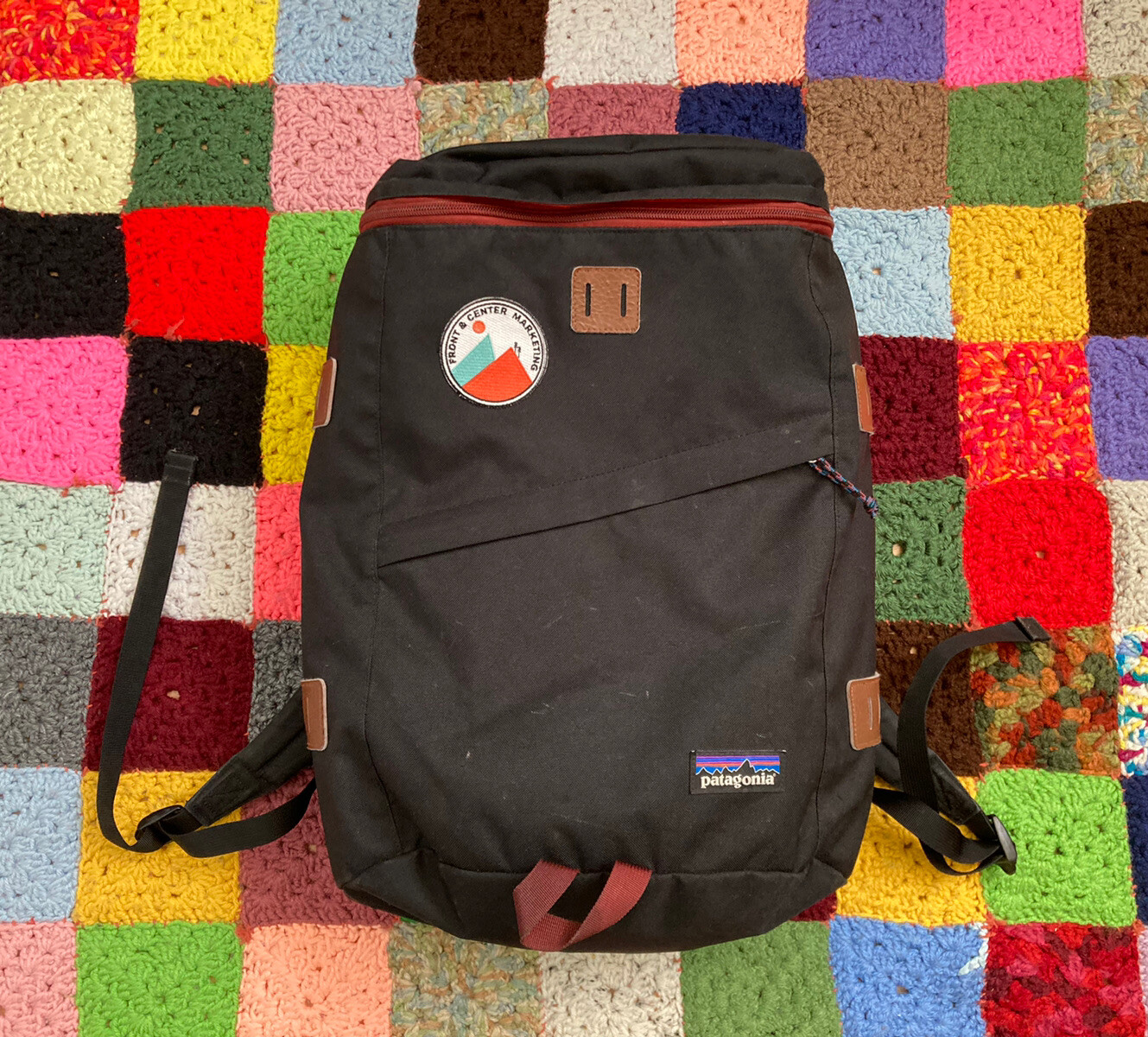 PATAGONIA Backpack Toromiro Pack Nylon Black Red Brown STY 48015 Bag RARE