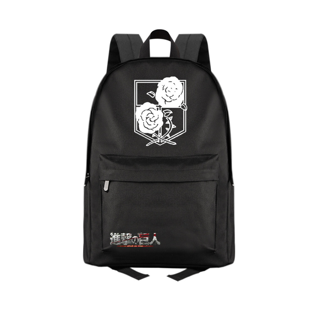 Anime Attack on Titan Zipper Backpack School bag Laptop Shoulder Bag Knapsack