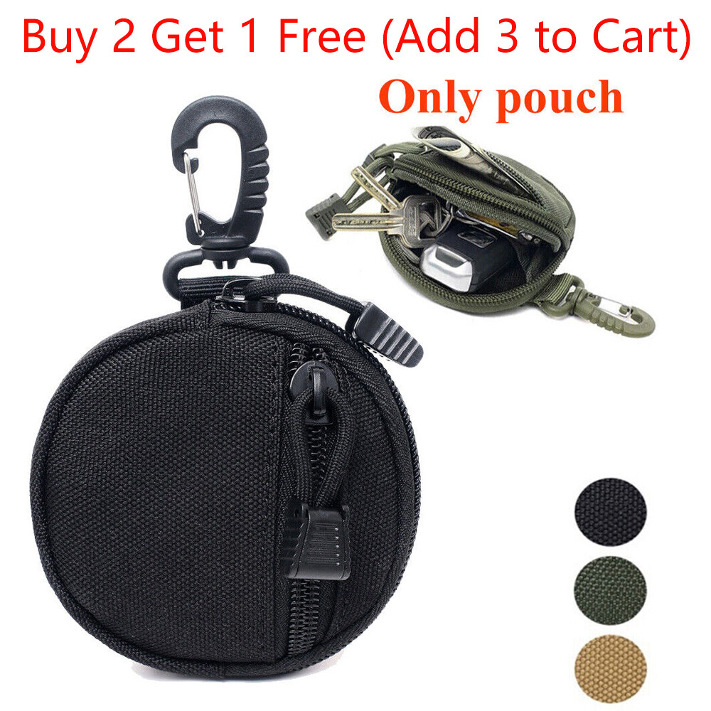 Wallet Mini Tactical Molle Pouch Waist Bag Clip Key Chain Coin Holder Case Bag