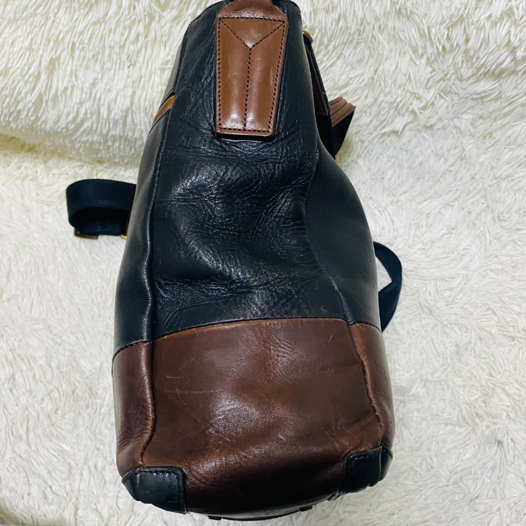 Master-piece 2WAY Large Capacity Leather Business Bag Black 47x38cm (19x15in)