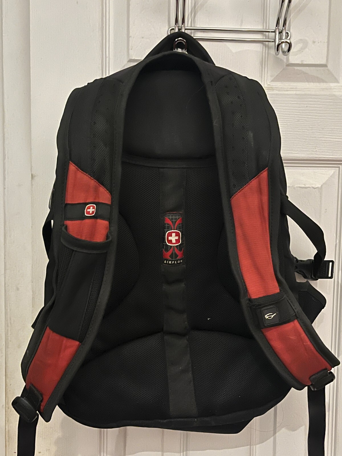 Swiss Gear Airflow 4-Compartment Backpack, Red Heavy Duty