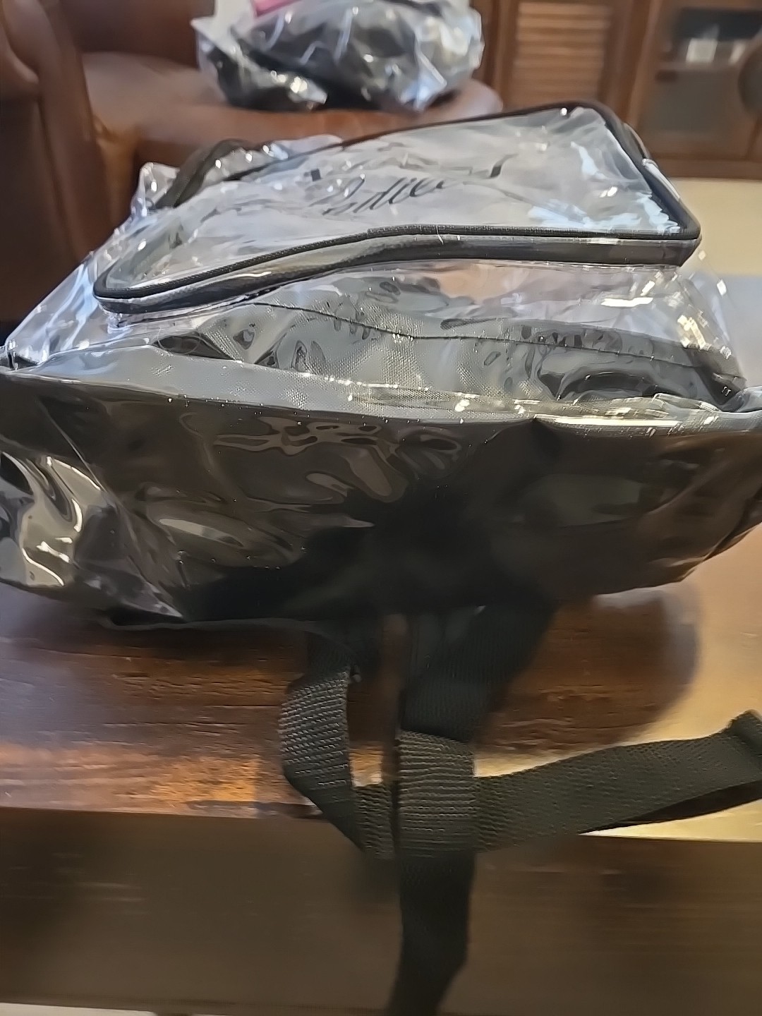 Bullet Cadillac Logo Clear Plastic Black trim Backpack