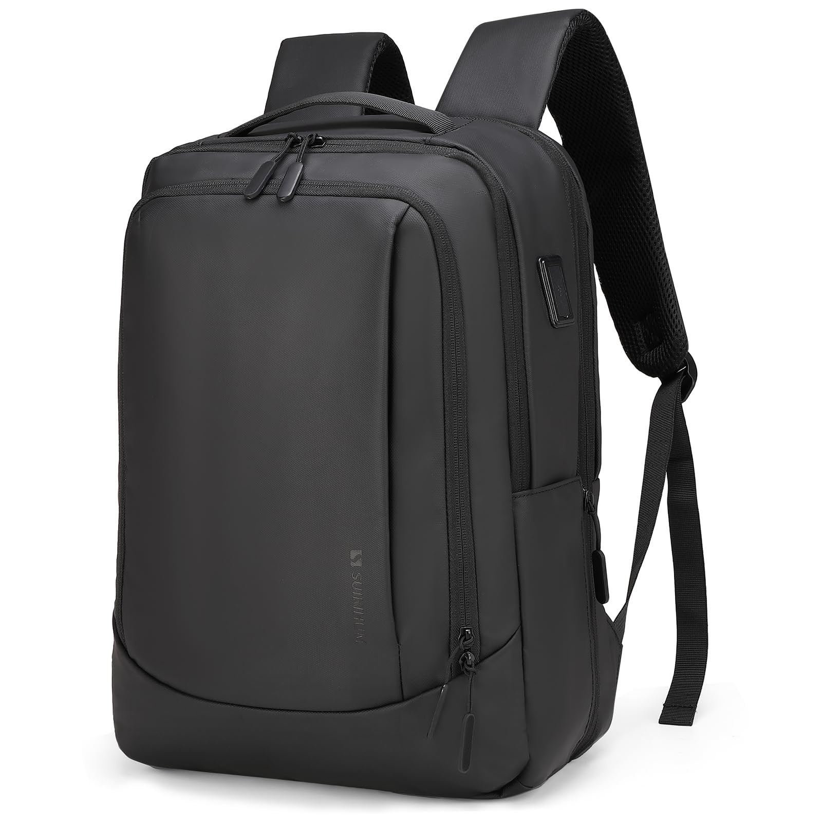 38L Travel Backpack for 17″ Laptop, USB-C Port, Expandable Carry-On Bag