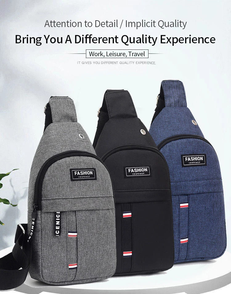 Men’s Waterproof Crossbody Sling Bag Chest Pack For Travel Hiking Cycling