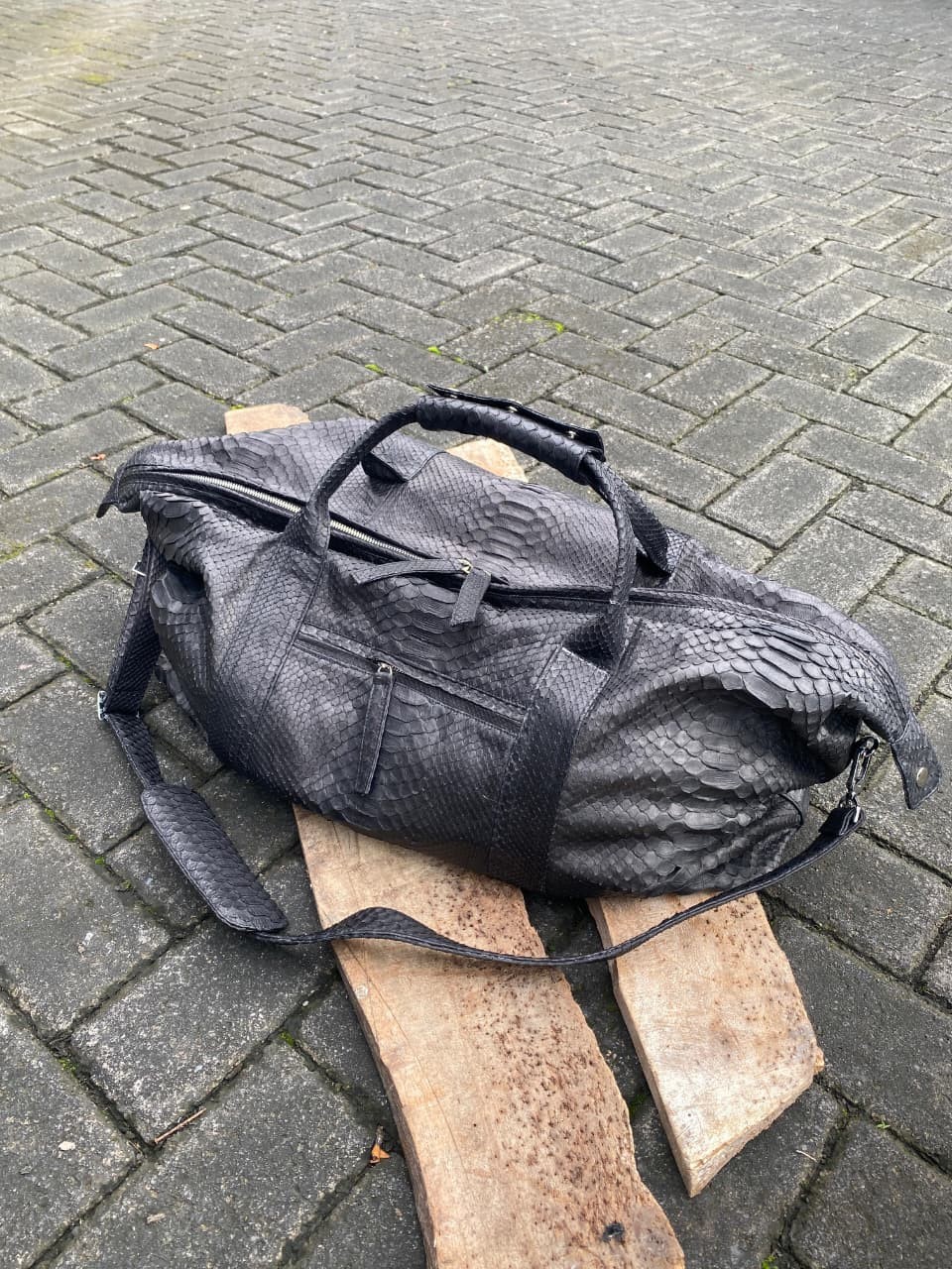 Presale Genuine Big Snake Leather Travel Bag Duffle Bag Traditionally Handmade 2