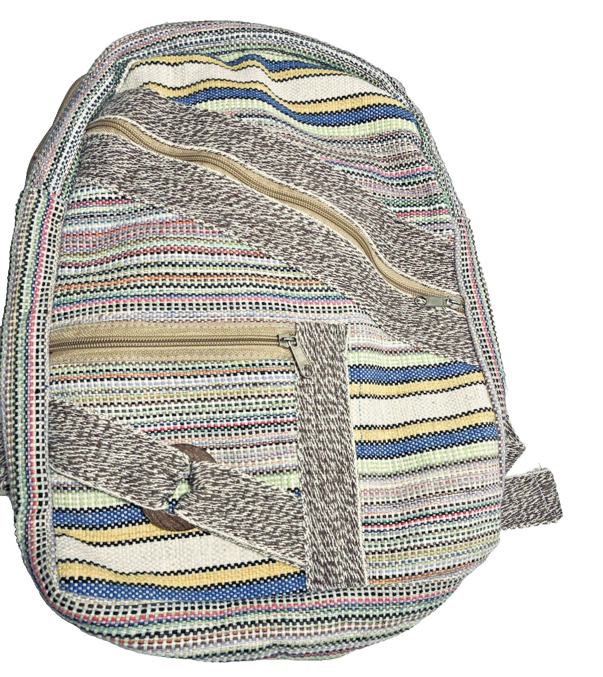 Woven Day Pack Hippie Baja Bag Hemp look Unbranded Festival Boho Never Used
