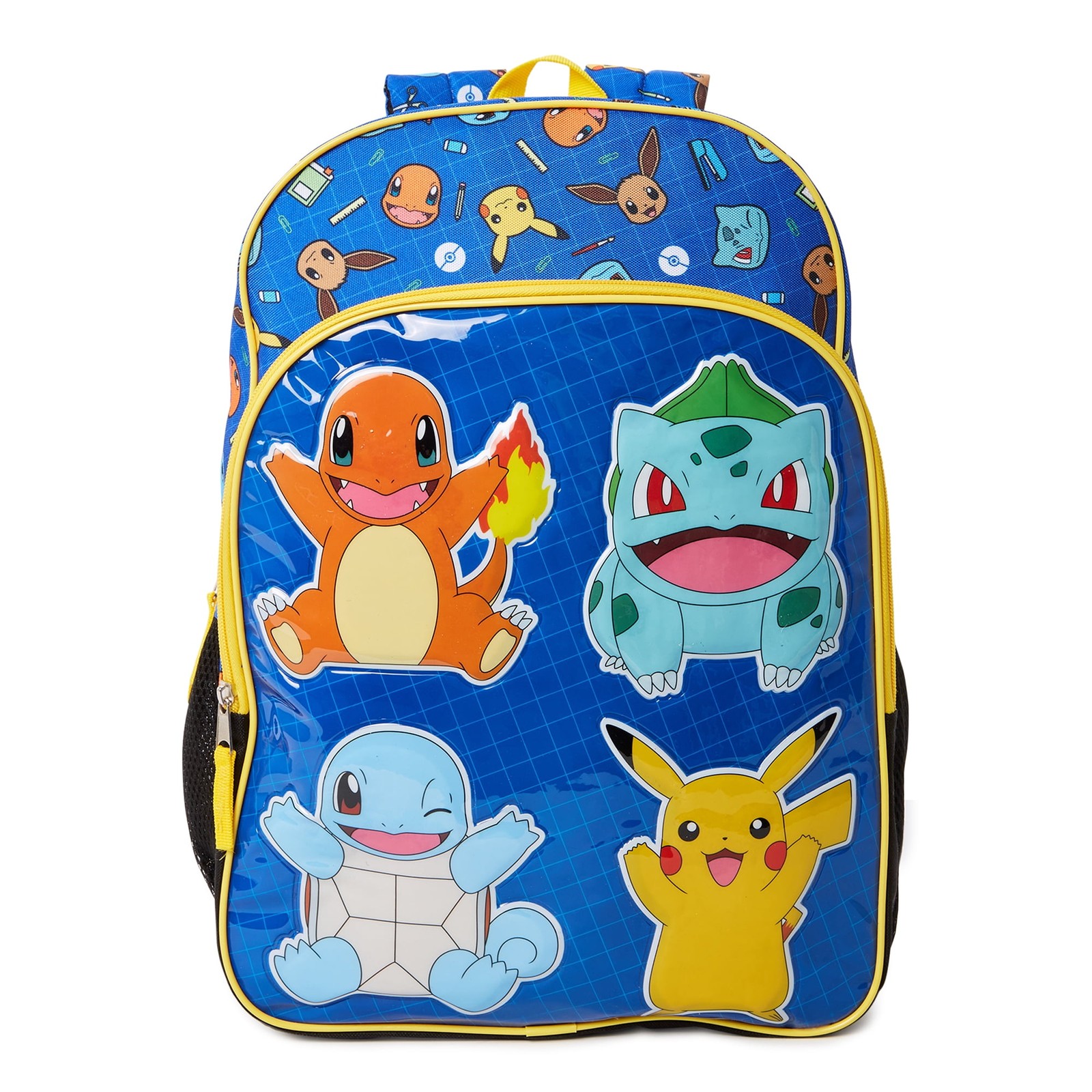 Pokemon Unisex Kids’ Printed Backpack Blue Yellow