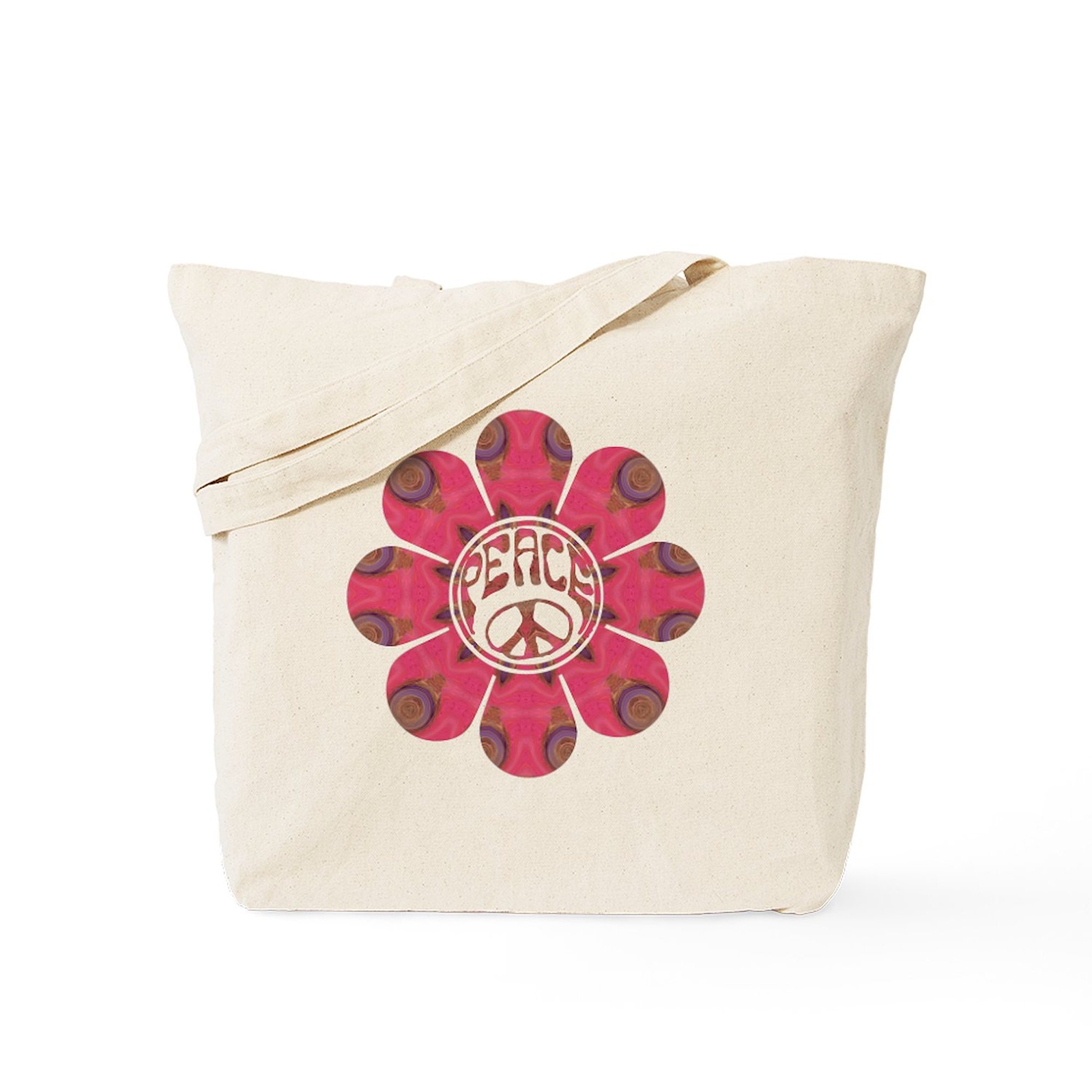 CafePress Peace Flower Affection Tote Bag (710147834)