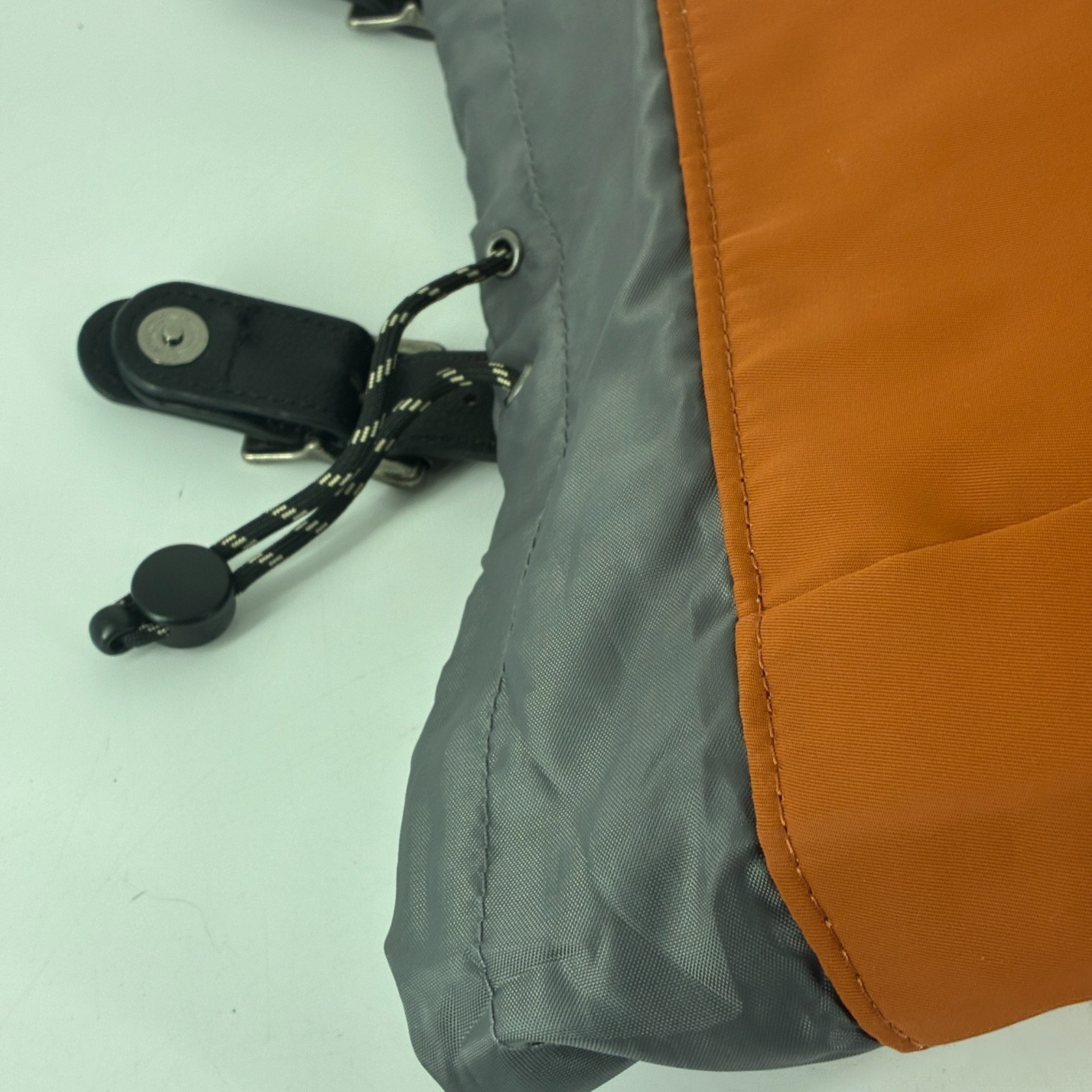 Open Story Fitted Flap Backpack Rust Amber Brown Magnetic Closure