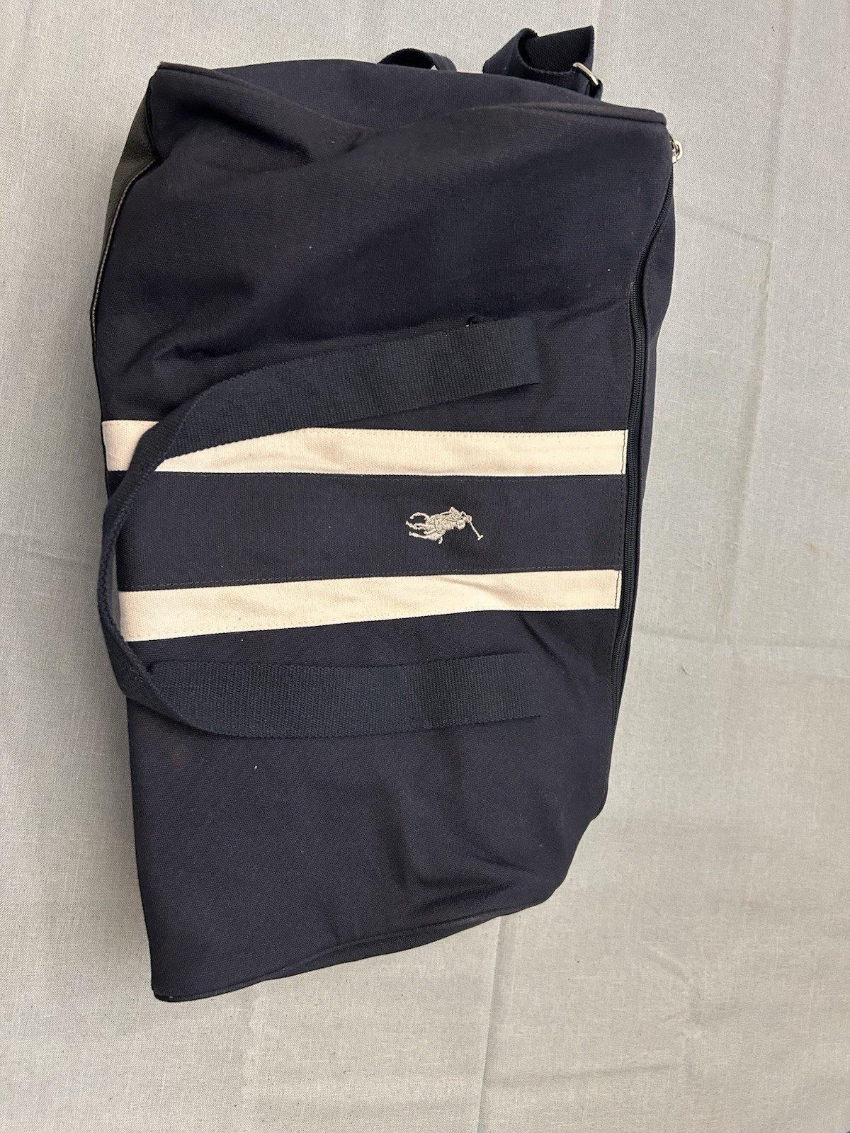 Polo Ralph Lauren Duffle / Gym Bag | Navy Blue | White Signature Pony Logo
