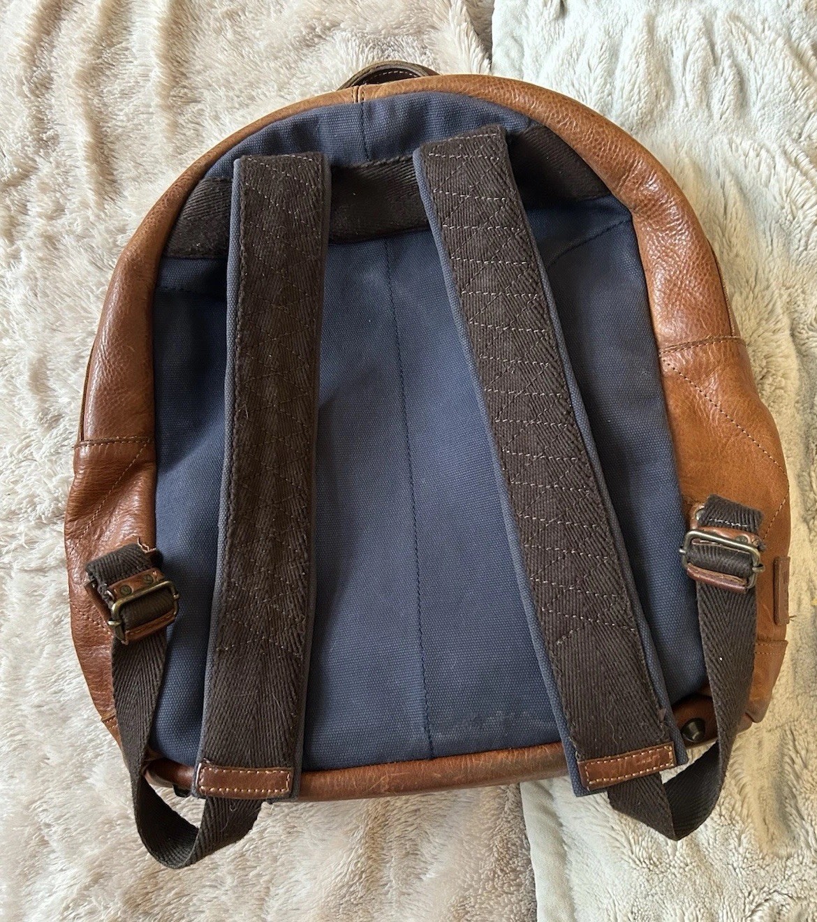 Will Leather Goods Tan Full Grain Leather Backpack Luxury Utility Mexico $350