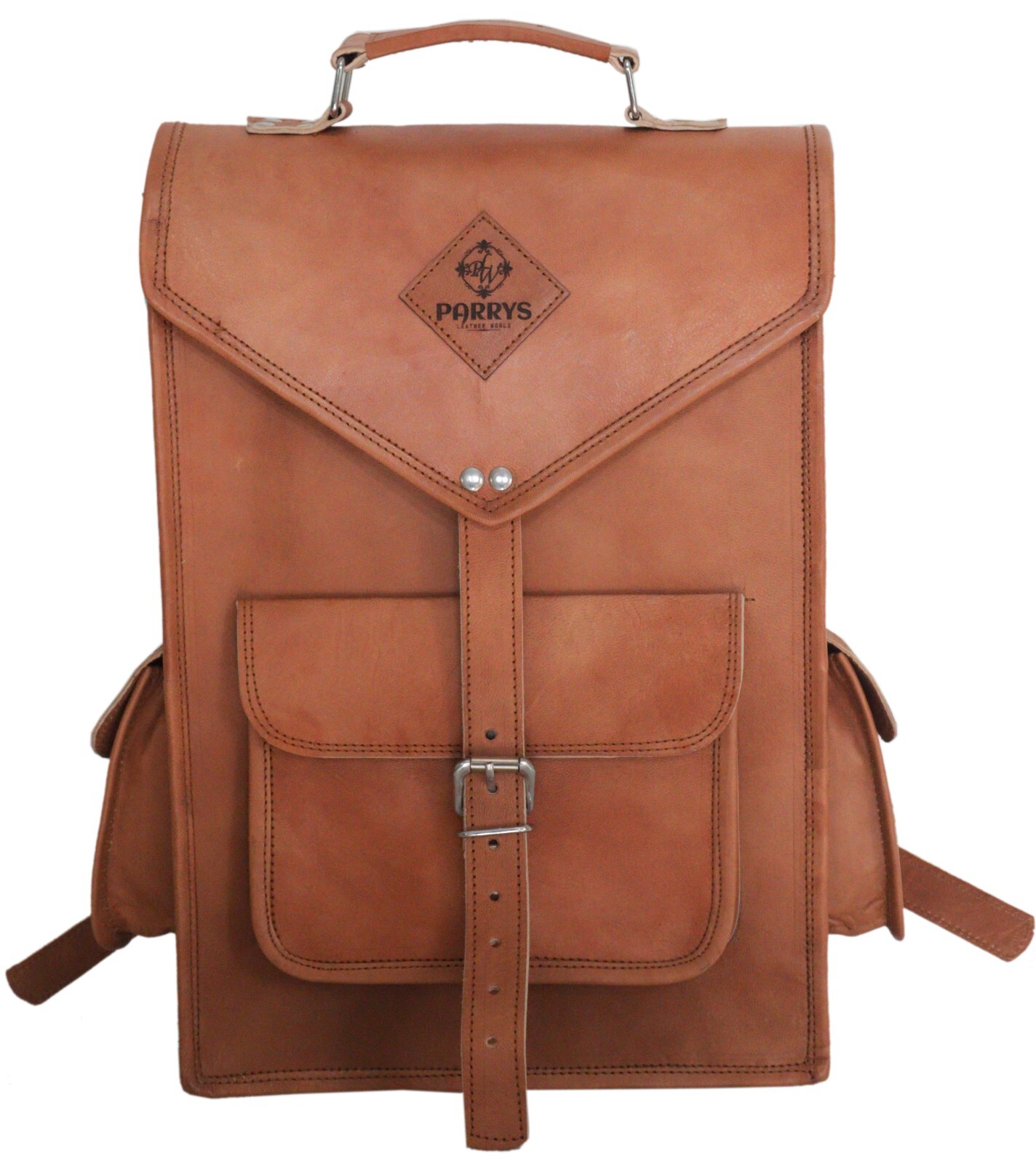Vintage leather backpack Laptop Messenger Convertible Rucksack Sling Bag Unisex