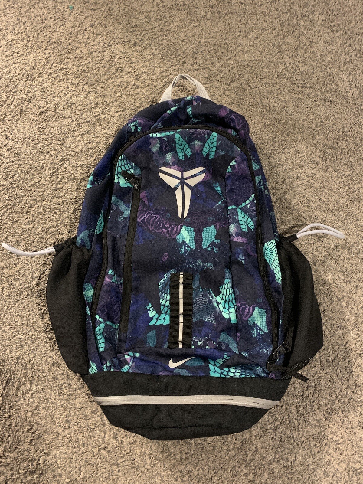 Nike Elite Kobe Mamba Basketball Blue/Green Snake Skin Backpack