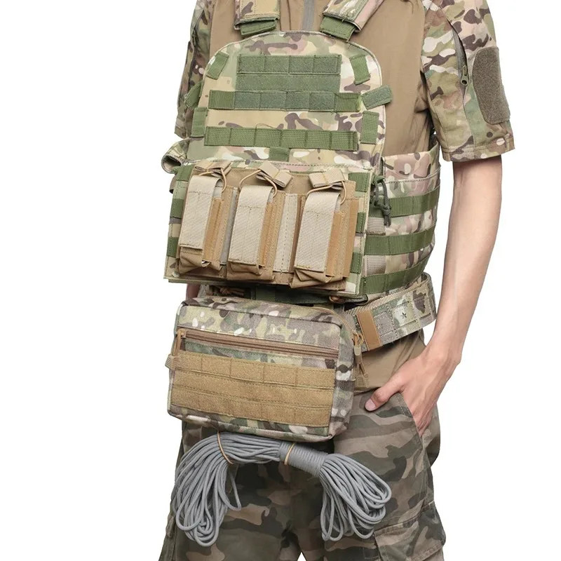 Outdoor first aid kit, chest bag, multifunctional tactical hanging bag, abdomina